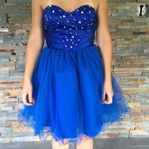 Blue homecoming dress